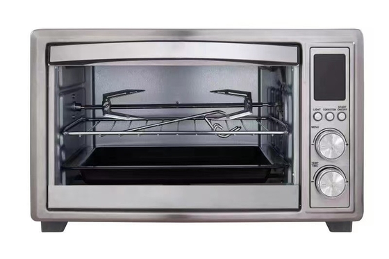 control de 1600W 30L LED con el horno digital de acero inoxidable interno de la sartén del aire de la cesta de la lámpara y del aire