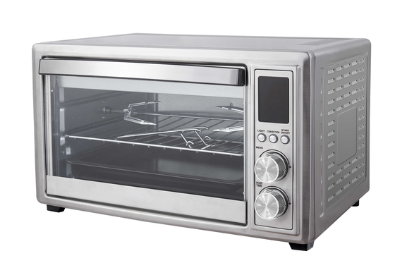 control de 1600W 30L LED con el horno digital de acero inoxidable interno de la sartén del aire de la cesta de la lámpara y del aire