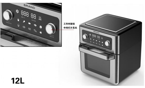 verduras de raíz inmediatas de Oven Home Electric Oven For de la sartén del aire de 120V 1.7KW