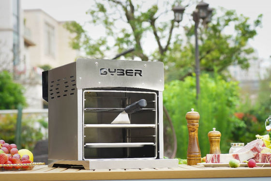 Prueba de corrosión infrarroja de la parrilla del filete de la cocina 4kw Beefer con la piedra de la pizza